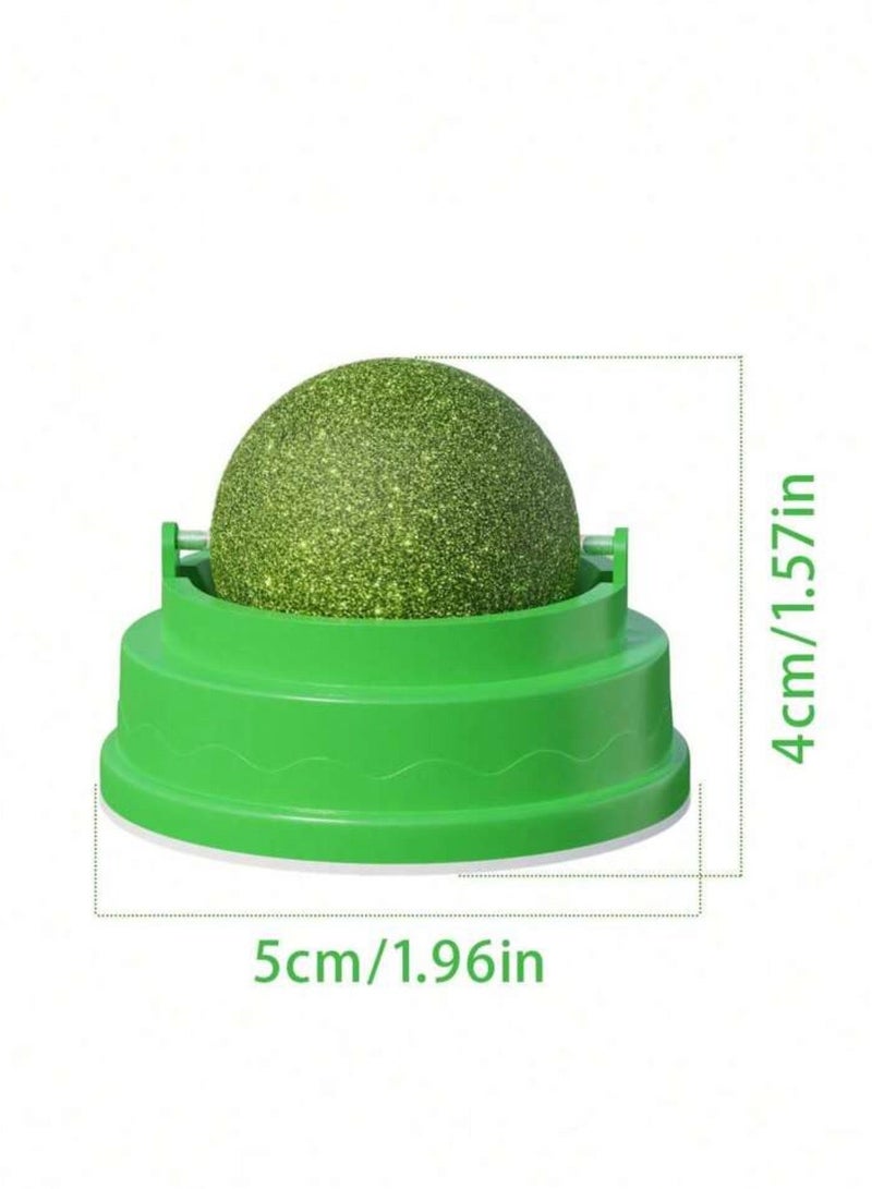 لعبة قطط مع ميزة الدوران لطحن الأسنان وتنظيفها، تلصق بالحائط ، مناسبة للقطط الأليفة للعب وإزالة الملل - Image 5